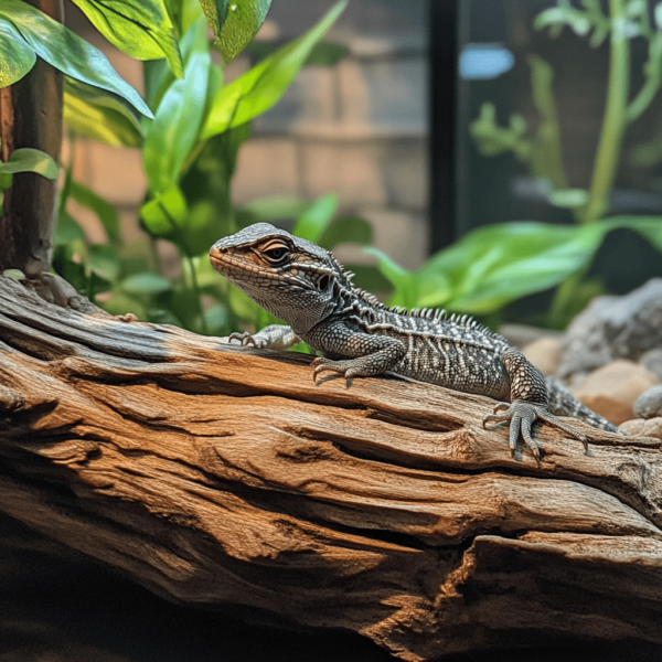 Lizard Tank Accessories lizard log